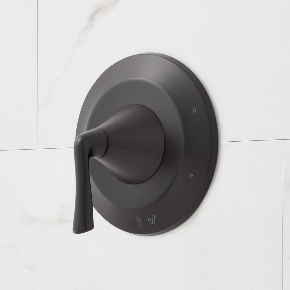 Provincetown Pressure Balance Shower System with Slide Bar and Hand Shower - Matte Black, , large image number 3