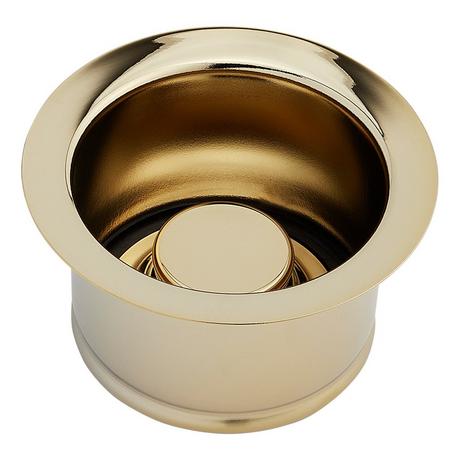 Set - Deep Disposer Flange with Stopper and Strainer Basket with Lift Stopper - 3-1/2"