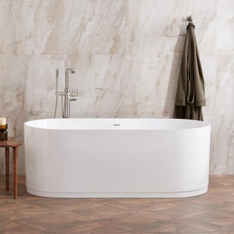 66" Lolani Solid Surface Freestanding Tub