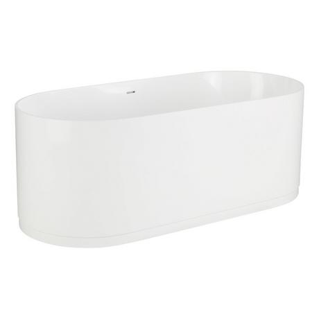 66" Lolani Solid Surface Freestanding Tub