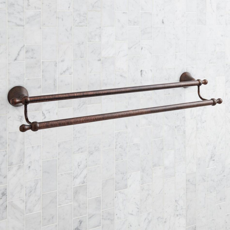 24" Traditional Double Towel Bar - Oil Rubbed Bronze, , large image number 1