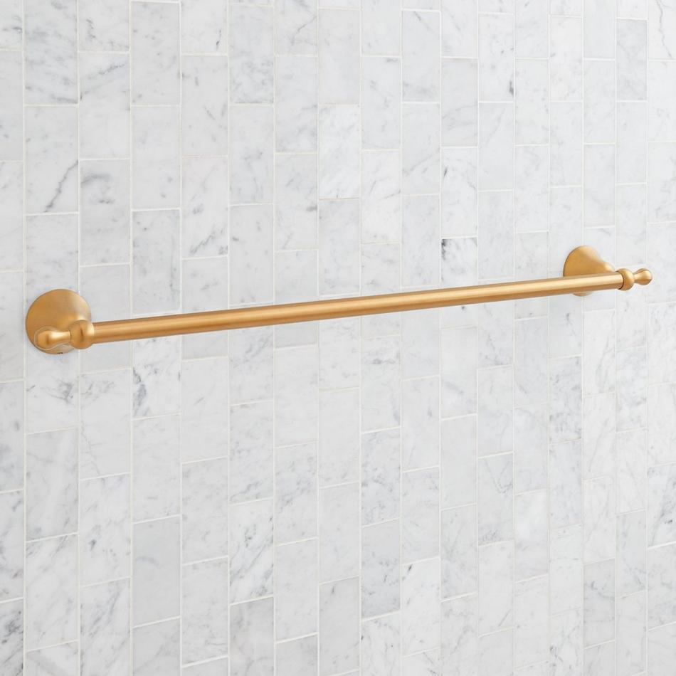 24" Traditional Towel Bar - Brushed Gold, , large image number 1