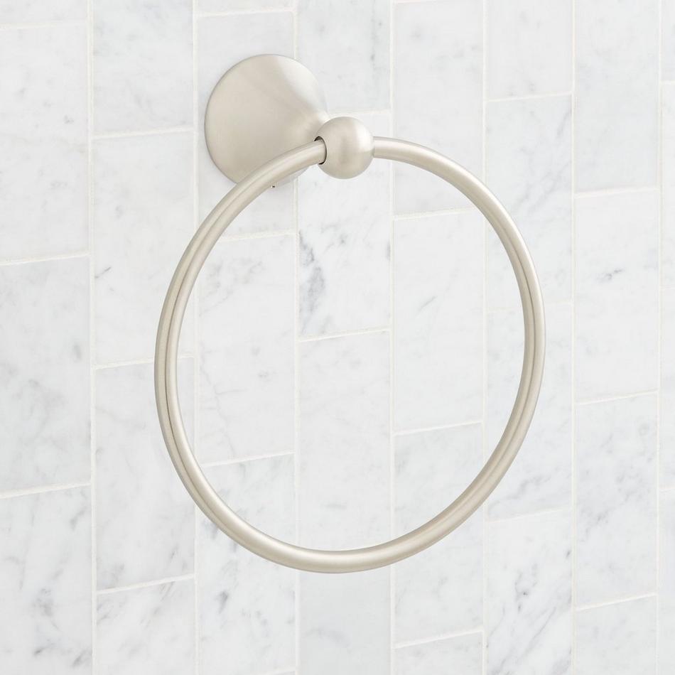 Traditional Towel Ring - Brushed Nickel, , large image number 1