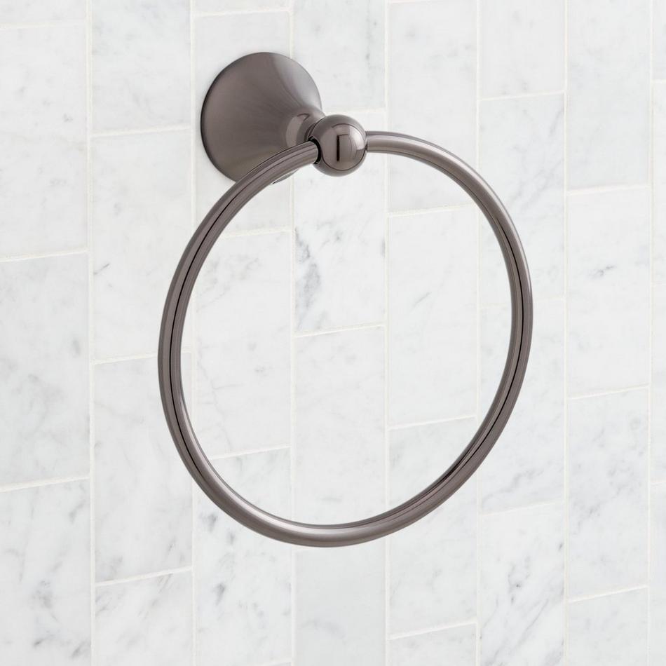 Traditional Towel Ring - Gunmetal, , large image number 1