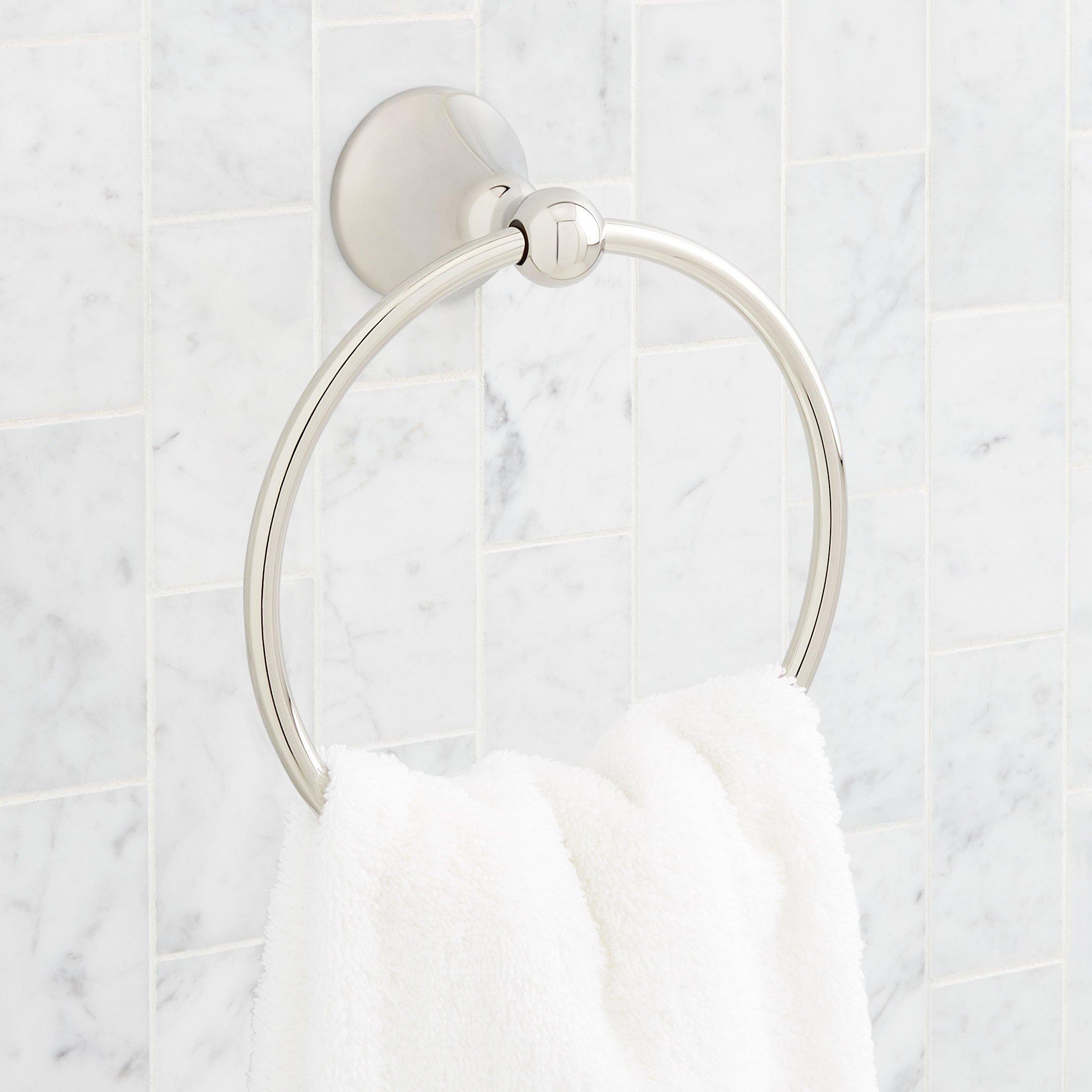 Victorian Cast Iron Towel Ring – Brown Matte Finish, Wall Mounted For Bathroom Or Rustic Decor – Eclecic Cabinet Knobs