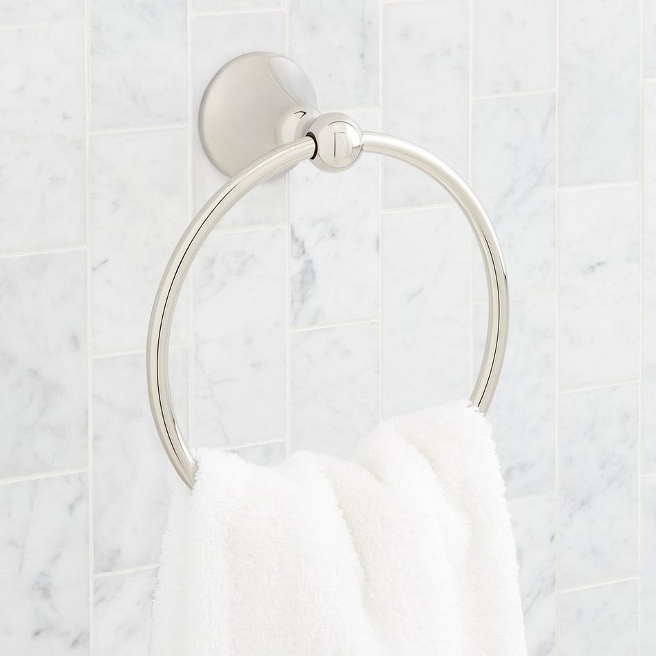 Victorian Cast Iron Towel Ring – Brown Matte Finish, Wall Mounted For Bathroom Or Rustic Decor – Eclecic Cabinet Knobs