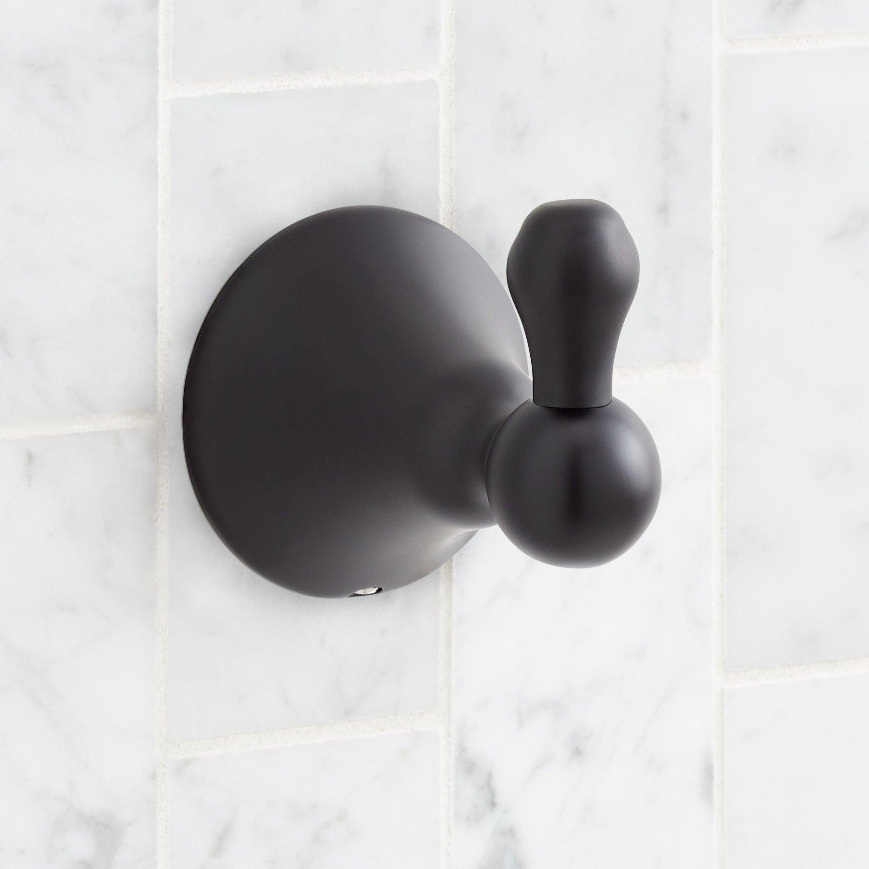 Traditional Robe Hook - Matte Black | Signature Hardware