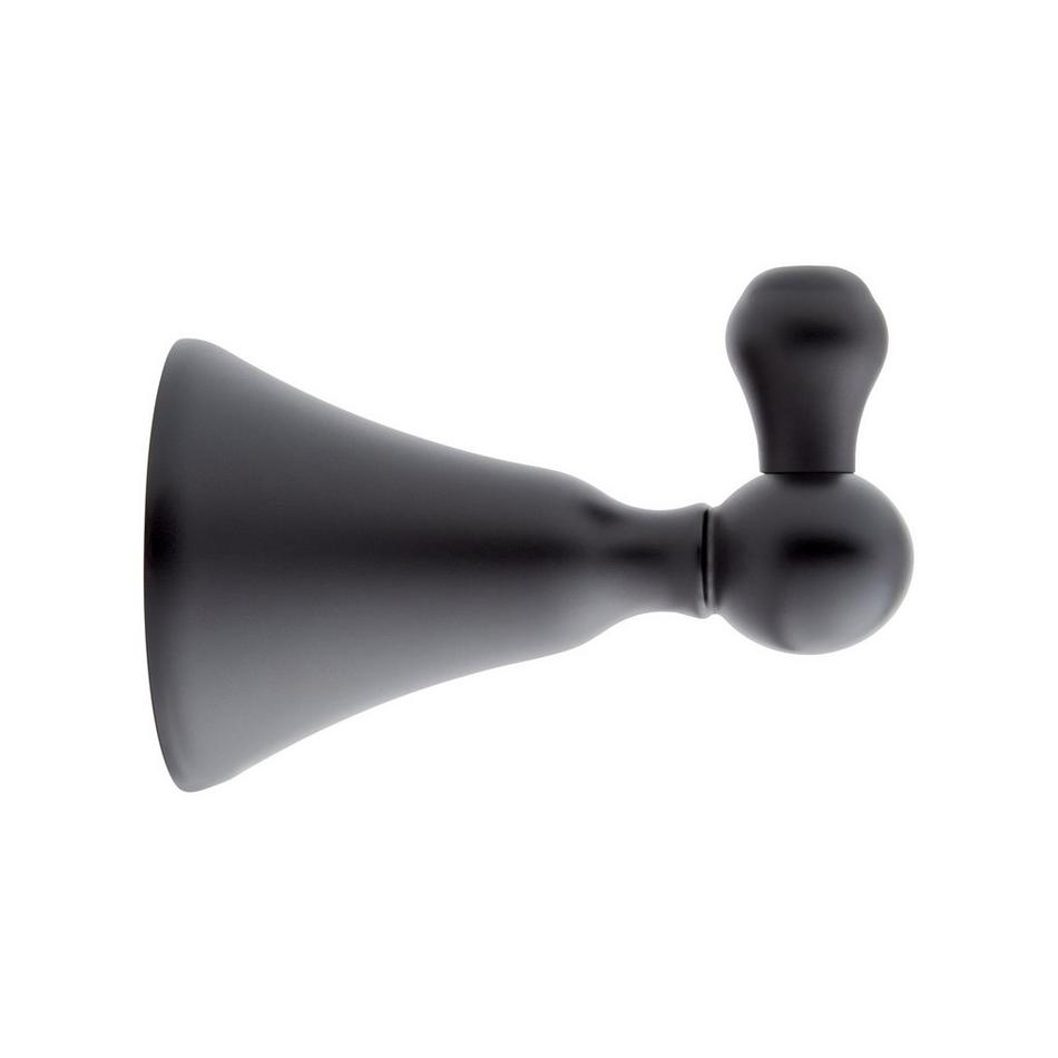 Traditional Robe Hook - Matte Black, , large image number 1