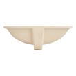 18" Mangrove Rectangular Vitreous China Undermount Bathroom Sink - White, , large image number 4