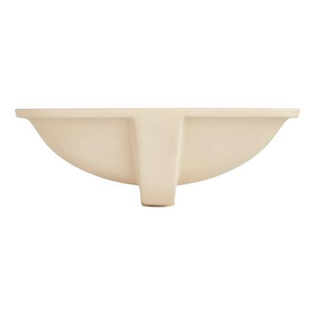 18" Mangrove Rectangular Vitreous China Undermount Bathroom Sink - White