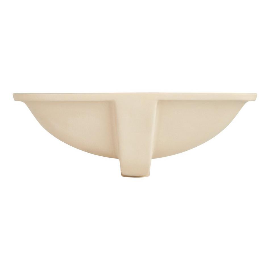 18" Mangrove Rectangular Vitreous China Undermount Bathroom Sink - White, , large image number 4