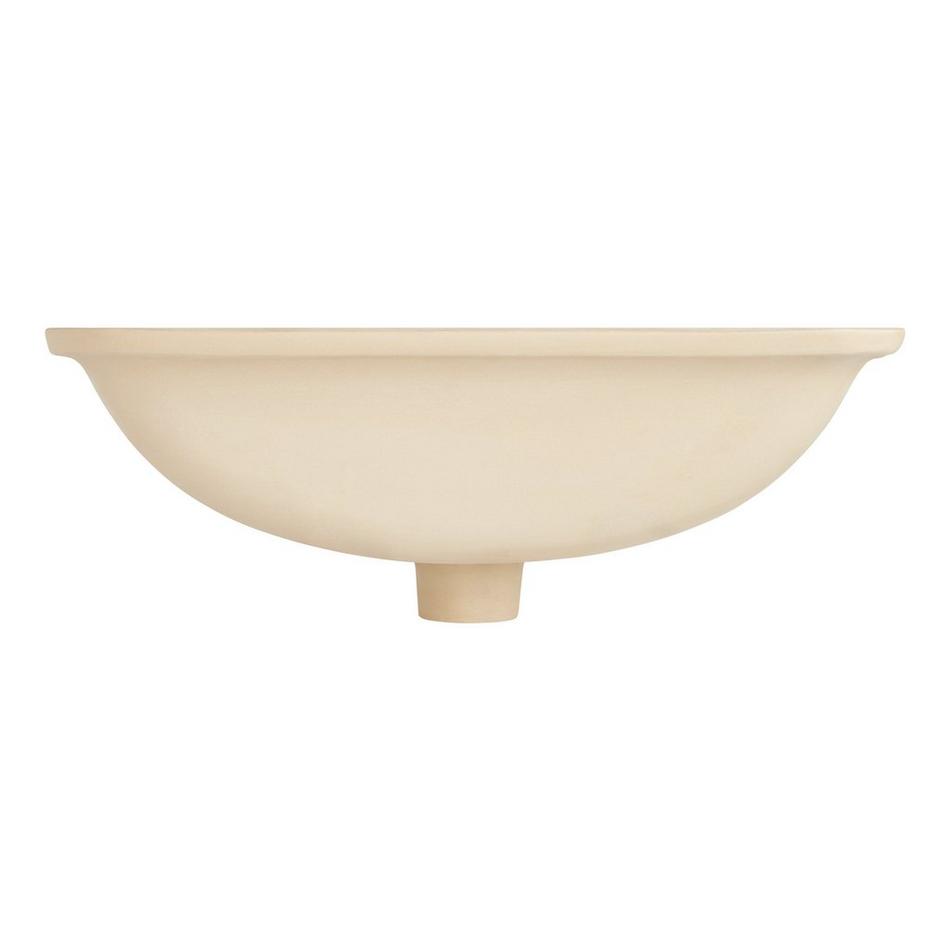 18" Mangrove Rectangular Vitreous China Undermount Bathroom Sink - White, , large image number 2
