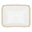 18" Mangrove Rectangular Vitreous China Undermount Bathroom Sink - White, , large image number 5