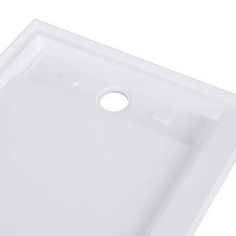 60" Solid Surface Shower Tray - Glossy White