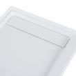 60" Solid Surface Shower Tray - Glossy White, , large image number 3