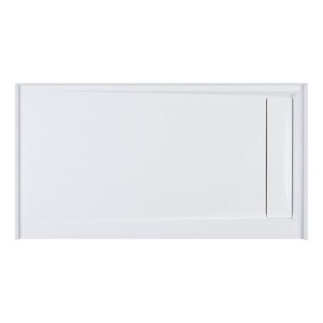 60" Solid Surface Shower Tray - Glossy White