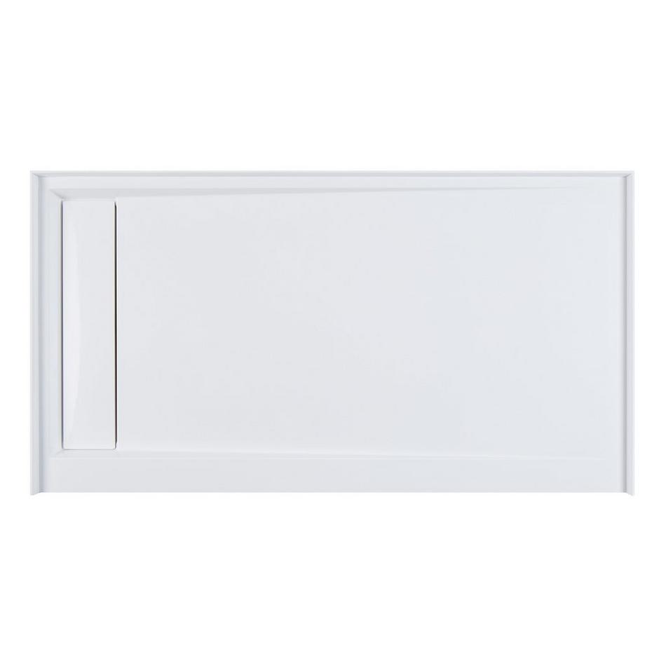 60" Solid Surface Shower Tray - Glossy White, , large image number 6