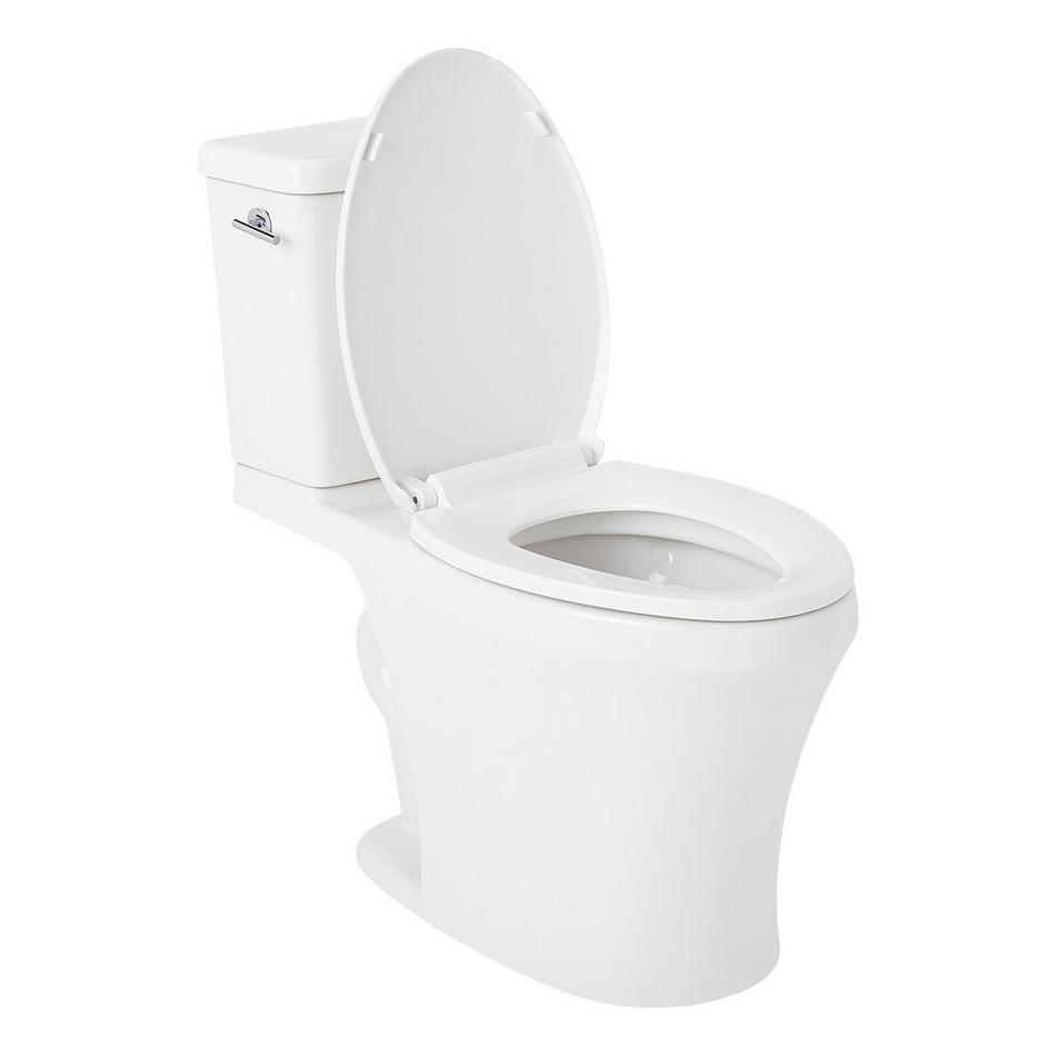 Millspring Low-Flow Two-Piece Elongated Toilet - White - Chrome Handle, , large image number 2