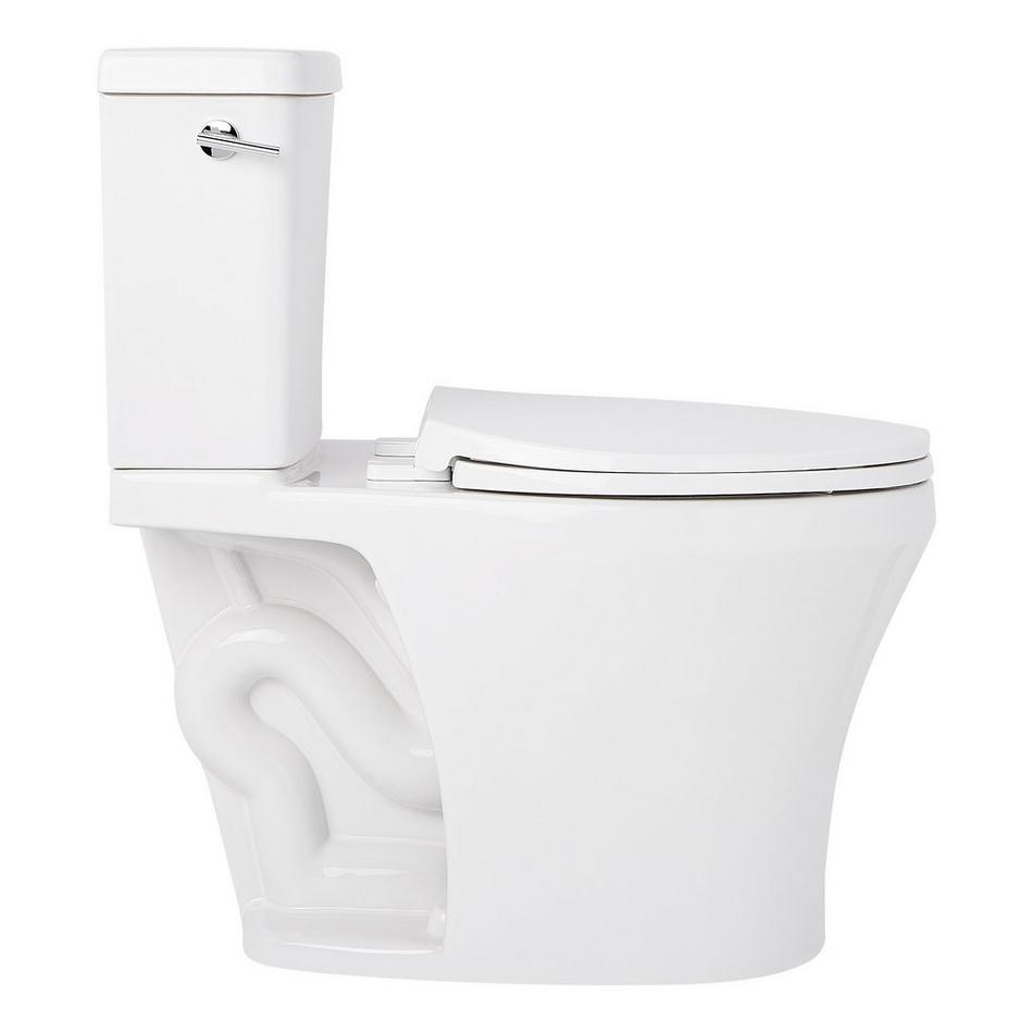Millspring Low-Flow Two-Piece Elongated Toilet - White - Chrome Handle, , large image number 3