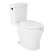Millspring Low-Flow Two-Piece Elongated Toilet - White - Matte Black Handle, , large image number 1