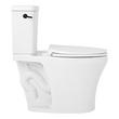Millspring Low-Flow Two-Piece Elongated Toilet - White - Matte Black Handle, , large image number 3