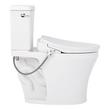 Millspring Low-Flow Two-Piece Elongated Toilet with Bidet Seat - White - Chrome Handle, , large image number 3