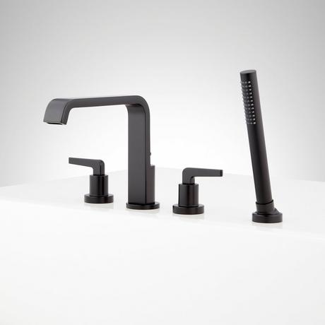 Drea 4-Hole Roman Tub Faucet and Hand Shower