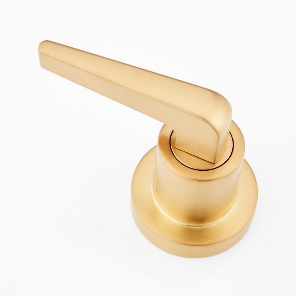 Drea 4-Hole Roman Tub Faucet and Hand Shower with Rough-In Valve - Brushed Gold, , large image number 2