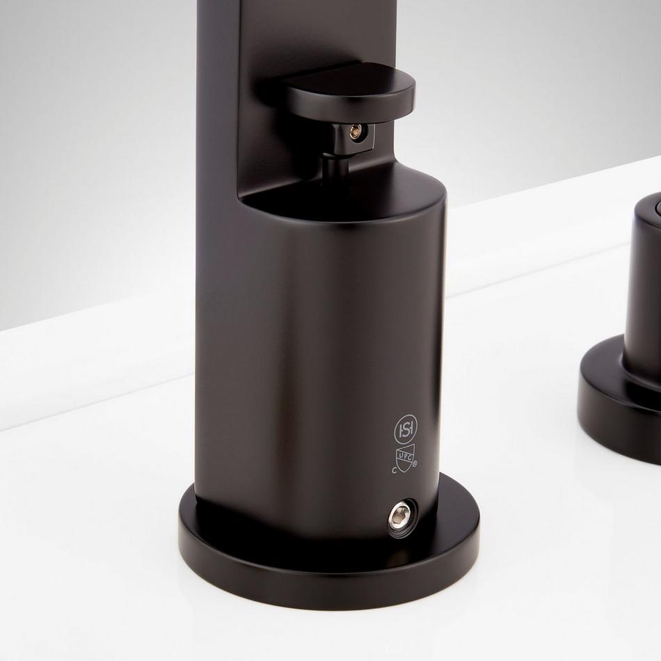 Drea 4-Hole Roman Tub Faucet and Hand Shower with Rough-In Valve - Matte Black, , large image number 3