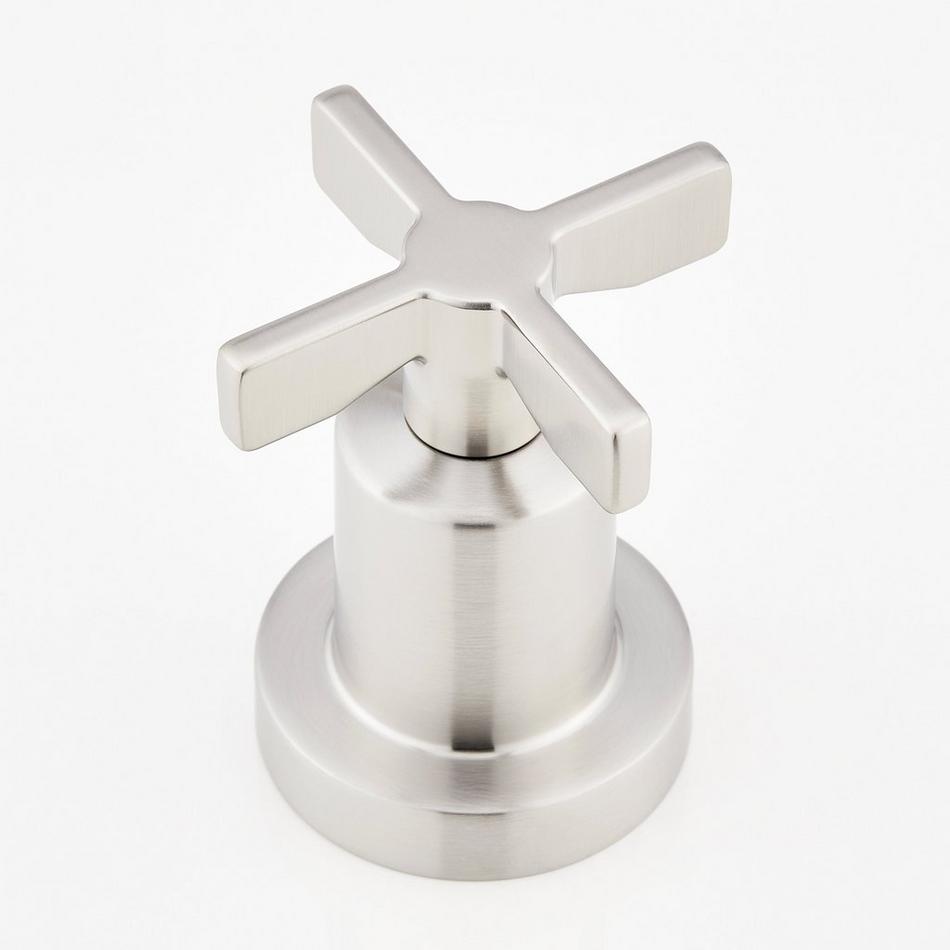 Vassor 4-Hole Roman Tub Faucet and Hand Shower - Brushed Nickel, , large image number 2