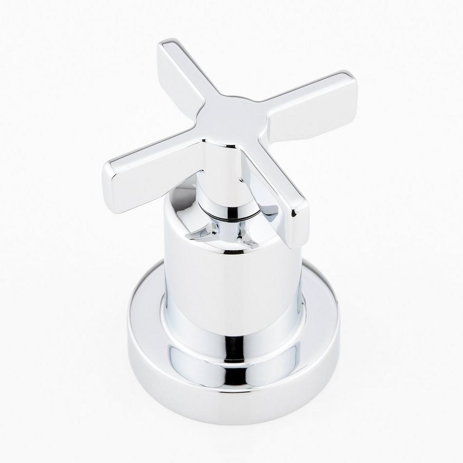 Vassor 4-Hole Roman Tub Faucet and Hand Shower - Chrome, , large image number 2