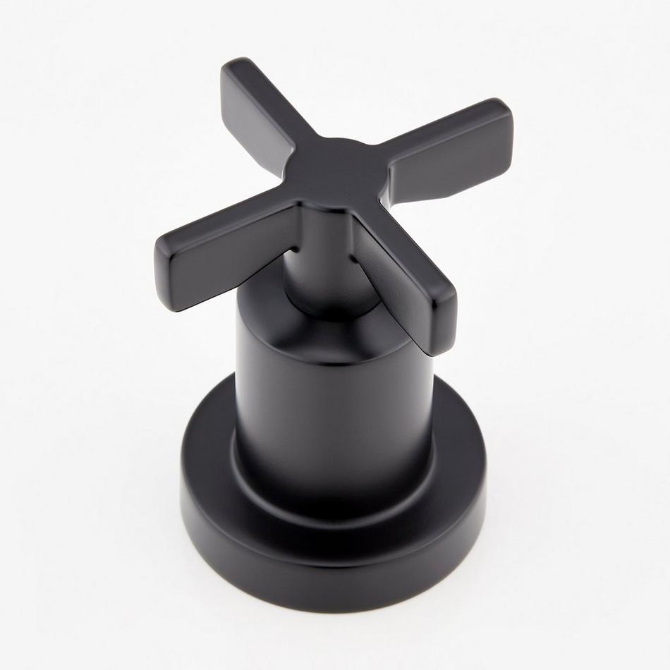 Vassor 4-Hole Roman Tub Faucet and Hand Shower - Matte Black, , large image number 2