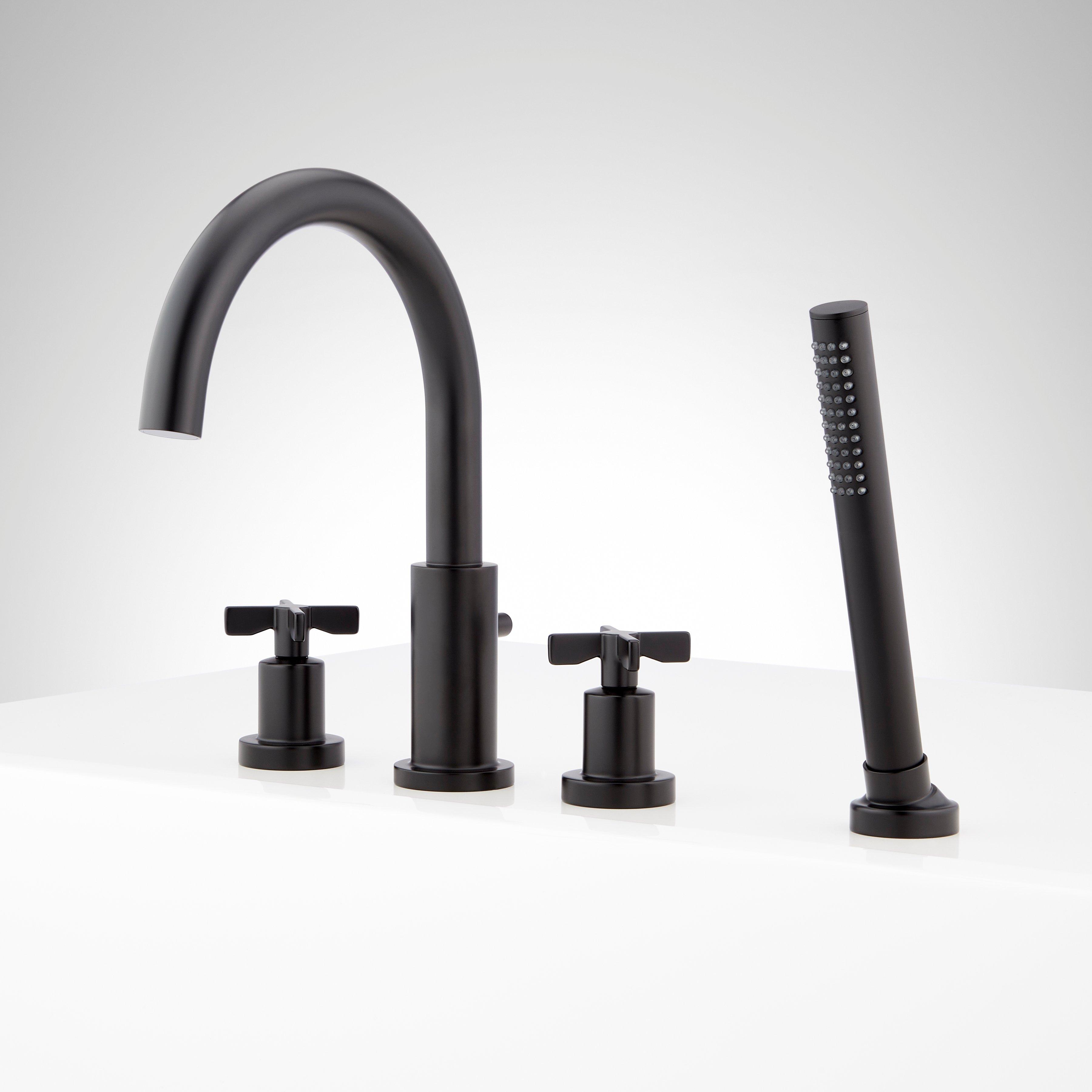 Vassor 4-Hole Roman Tub Faucet and Hand Shower | Signature Hardware