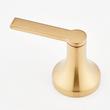 Lentz 4-Hole Roman Tub Faucet and Hand Shower with Rough-In Valve - Lever Handles - Brushed Gold, , large image number 2