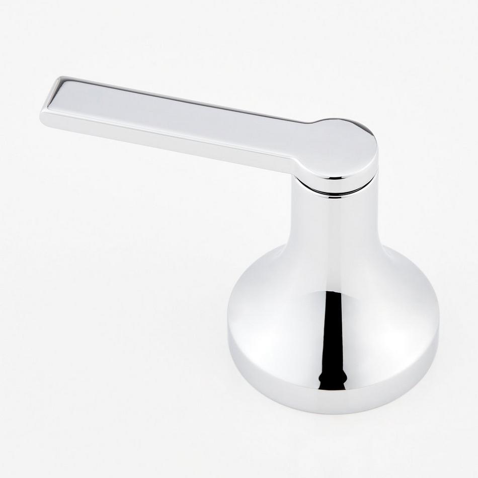 Lentz 4-Hole Roman Tub Faucet and Hand Shower with Rough-In Valve - Lever Handles - Chrome, , large image number 2