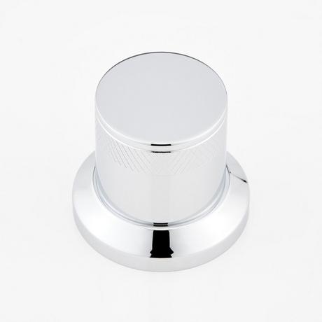 Lentz 4-Hole Roman Tub Faucet and Hand Shower - Knob Handles