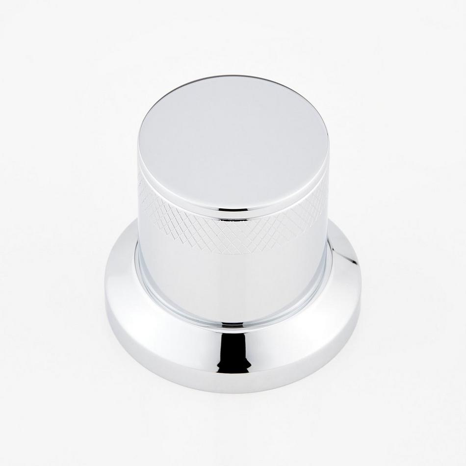 Lentz 4-Hole Roman Tub Faucet and Hand Shower - Knob Handles - Chrome, , large image number 2