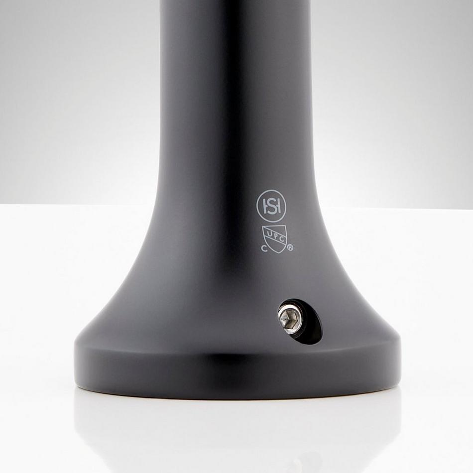 Lentz 4-Hole Roman Tub Faucet and Hand Shower with Rough-In Valve - Knob Handles - Matte Black, , large image number 3