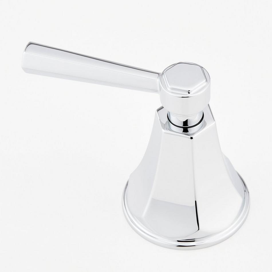 Elita 4-Hole Roman Tub Faucet and Hand Shower - Lever Handles - Chrome, , large image number 2