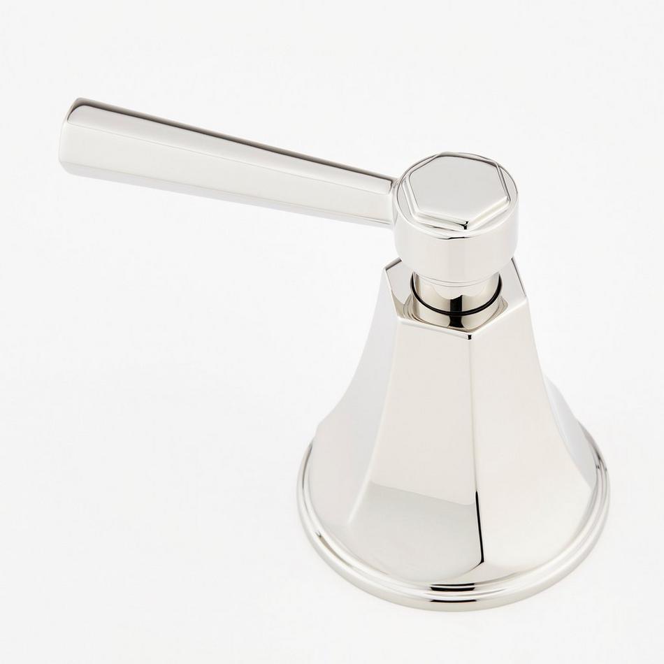 Elita 4-Hole Roman Tub Faucet and Hand Shower with Rough-In Valve - Lever Handles - Polished Nickel, , large image number 2