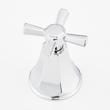 Elita 4-Hole Roman Tub Faucet and Hand Shower - Cross Handles - Chrome, , large image number 2