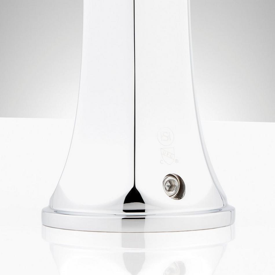 Elita 4-Hole Roman Tub Faucet and Hand Shower with Rough-In Valve - Cross Handles - Chrome, , large image number 3