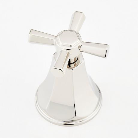Elita 4-Hole Roman Tub Faucet and Hand Shower - Cross Handles