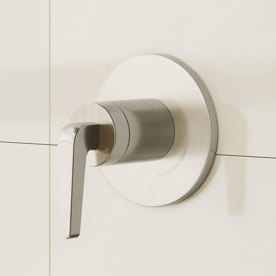 Drea In-Wall Shower Volume Control Handle and 1/2" Rough-In Valve - Brushed Nickel, , large image number 0