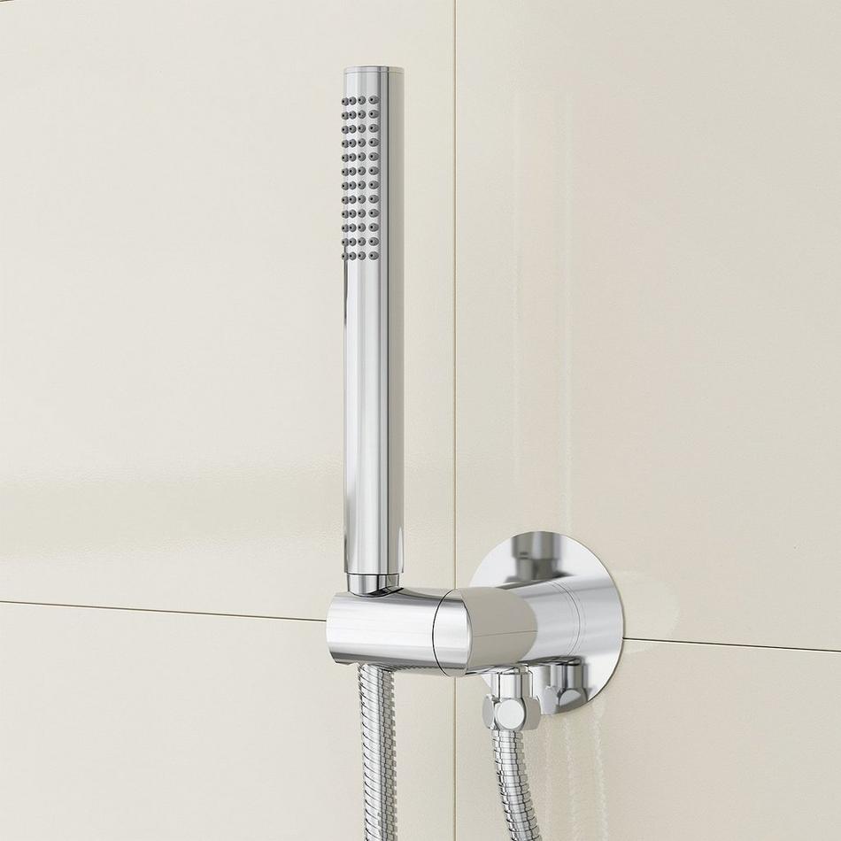 Drea Thermostatic Shower System With Hand Shower - Chrome, , large image number 5