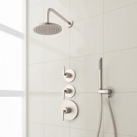 Drea Thermostatic Shower System With Hand Shower