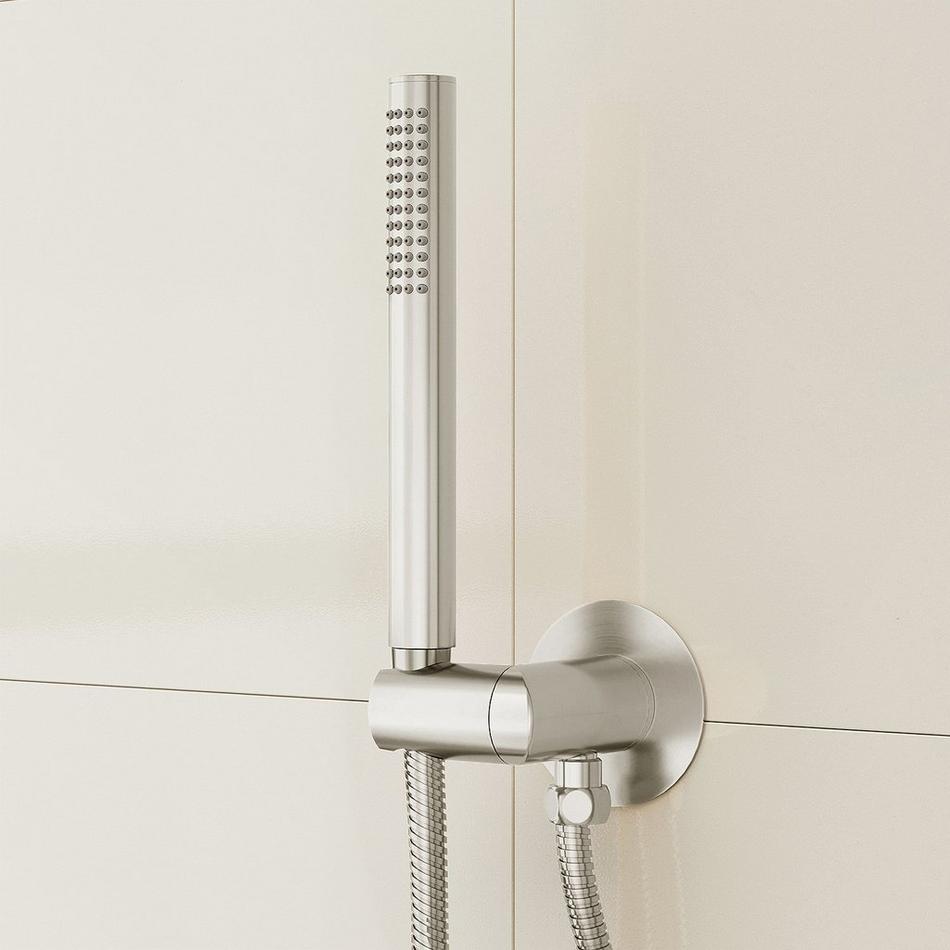 Drea Thermostatic Shower System With Hand Shower - Brushed Nickel, , large image number 5