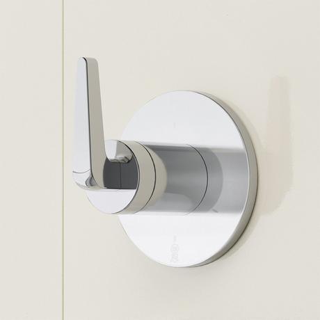 Drea Thermostatic Shower System With Slide Bar and Hand Shower