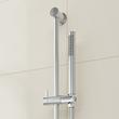 Drea Thermostatic Shower System With Slide Bar and Hand Shower - Chrome, , large image number 5
