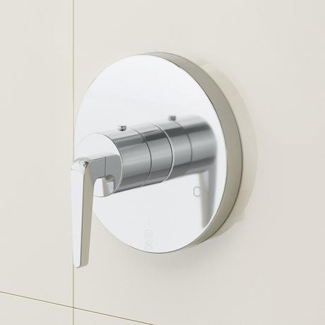 Drea Thermostatic Shower System With Slide Bar and Hand Shower